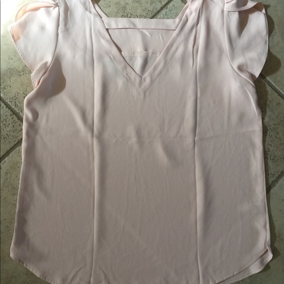LOFT Blush Bar Back Clean Tee M - Picture 2 of 4